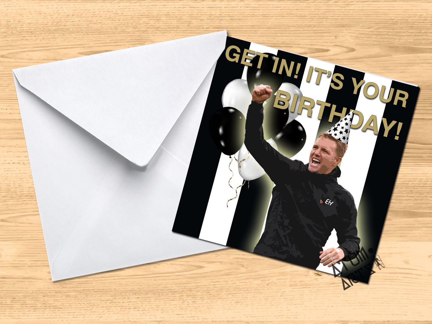 Eddie Howe - "Get In! It's Your Birthday!" - Newcastle United Happy Birthday Card