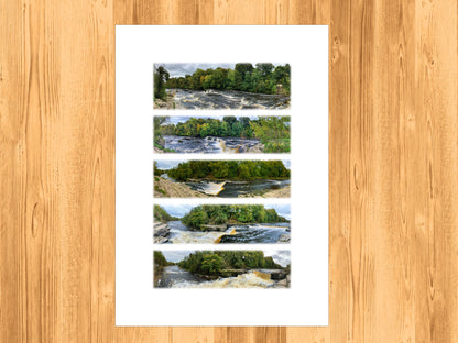 Aysgarth Falls - Scenic Panoramic Photography - A3 Print