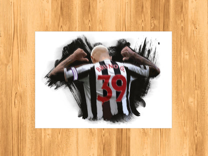 Bruno Guimaraes Newcastle United Illustration