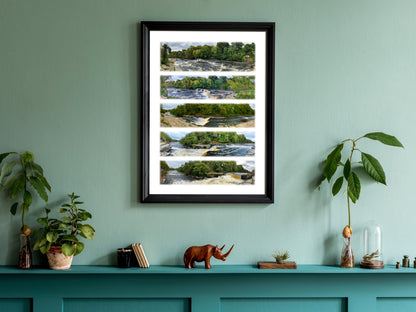 Aysgarth Falls - Scenic Panoramic Photography - A3 Print