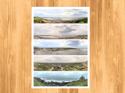Alnmouth Coast - Scenic Panoramic Photography - A3 Print