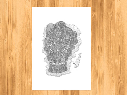 Living Cities - Fine Art Print - Wall Art - Gallery Art - Contemporary Art - Modern Art - Abstract Detailed Drawing - Illustration Art