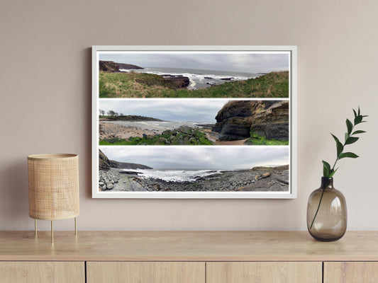 Northumberland Rugged Coast - Scenic Panoramic Photography - A3 Print