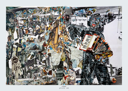 JoeKollArt - ORBIT - A3 Giclée print on satin fine art paper with archival inks. Collage - Original Artwork