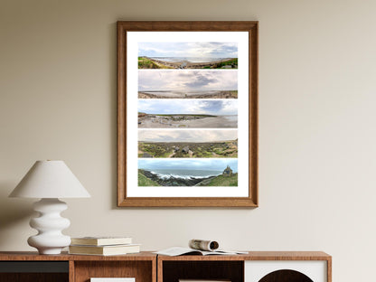 Alnmouth Coast - Scenic Panoramic Photography - A3 Print