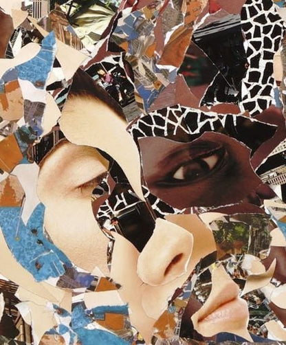 JoeKollArt - Pool Side  - A3 Giclée print on satin fine art paper with archival inks. Collage - Original Artwork