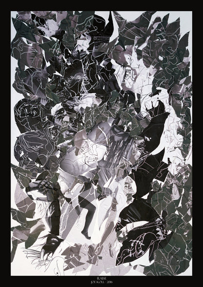 JoeKollArt - RAISE –  A3 Giclée print on satin fine art paper with archival inks. Collage - Original Artwork