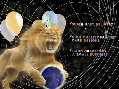 Wandering into Deep Space Constellations of the Western Zodiac Stargazing Spherical Greetings Card