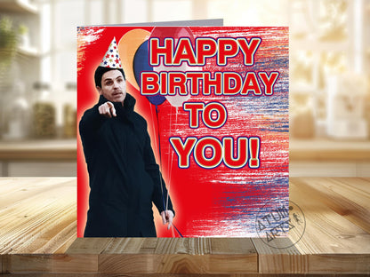 Mikel Arteta 'Happy Birthday To You!' Arsenal Birthday Card