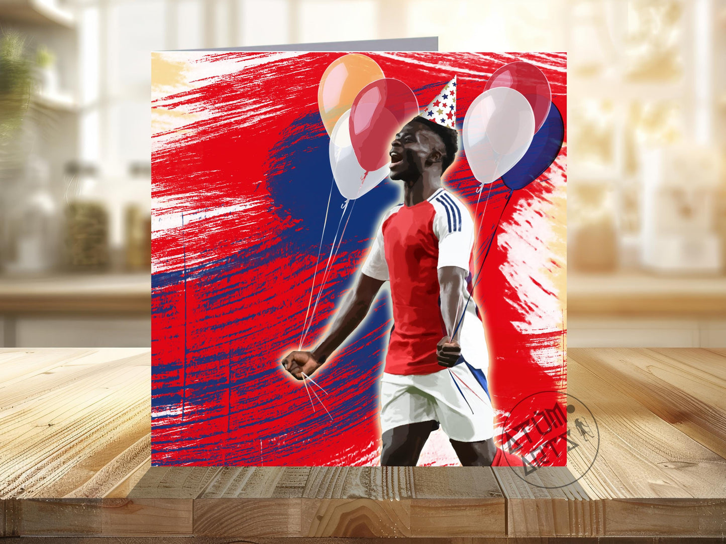 Bukayo Saka Arsenal Happy Birthday Card "Happy Birthday!", or "Let's Celebrate! Because... It's Your Birthday! Multiple Card Designs