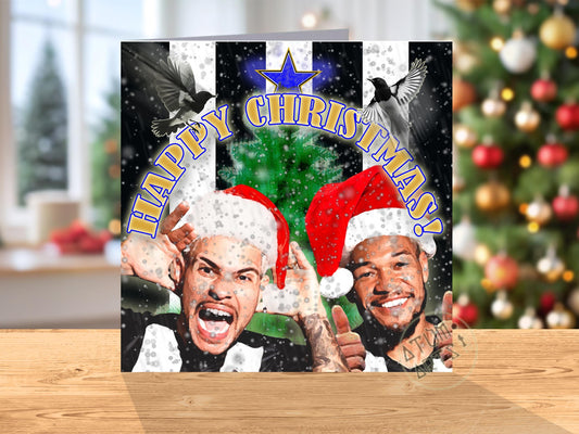 Bruno Guimaraes, Joelinton Happy Christmas/Happy Newcastle-mas/Happy Toonarmy-mas Newcastle United Happy Christmas card