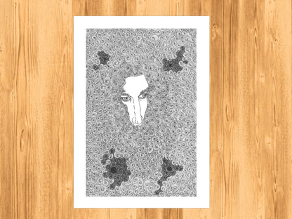 String Theory - Fine Art Print - Wall Art - Gallery Art - Contemporary Art - Modern Art - Abstract Detailed Drawing - Illustration Art