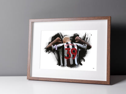Bruno Guimaraes Newcastle United Illustration