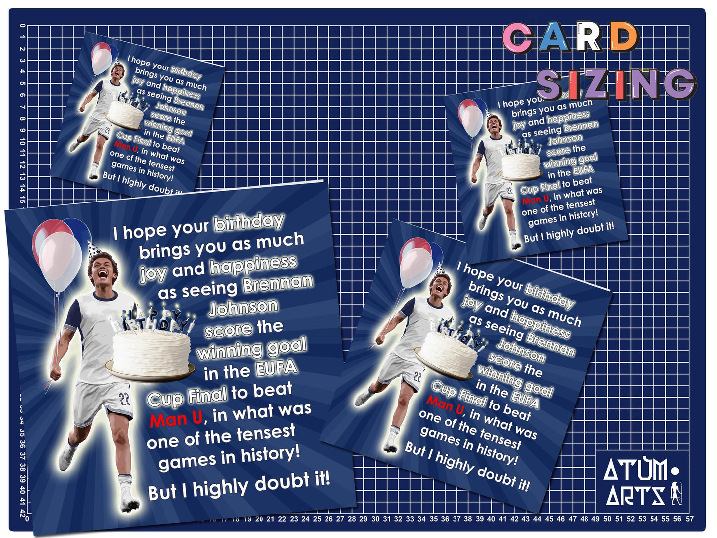 Brennan Johnson Tottenham EUFA Cup Winners Happy Birthday Card - I hope your birthday brings you as much joy and happiness as seeing....