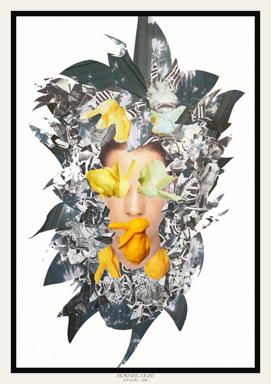 JoeKollArt - MORNING LIGHT - A3 Giclée print on satin fine art paper with archival inks. Collage - Original Artwork
