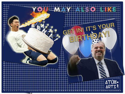 Brennan Johnson Tottenham EUFA Cup Winners Happy Birthday Card - I hope your birthday brings you as much joy and happiness as seeing....