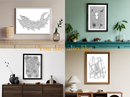 Living Cities - Fine Art Print - Wall Art - Gallery Art - Contemporary Art - Modern Art - Abstract Detailed Drawing - Illustration Art
