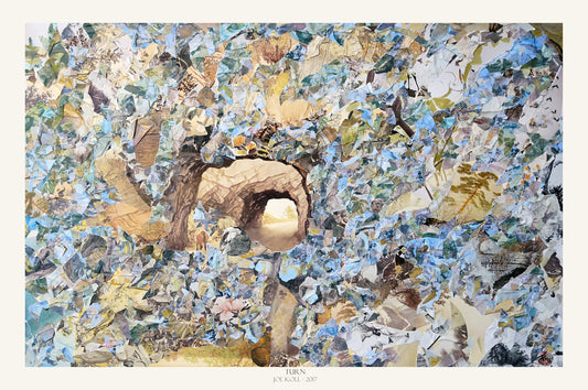 JoeKollArt - TURN – A3 Giclée print on satin fine art paper with archival inks. Collage - Original Artwork