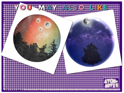 Wandering into Deep Space Constellations of the Western Zodiac Stargazing Spherical Greetings Card